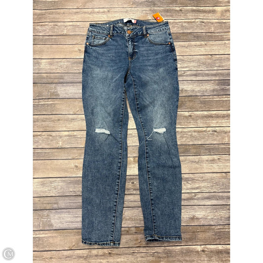 Jeans Skinny By Cabi In Blue Denim, Size: 10