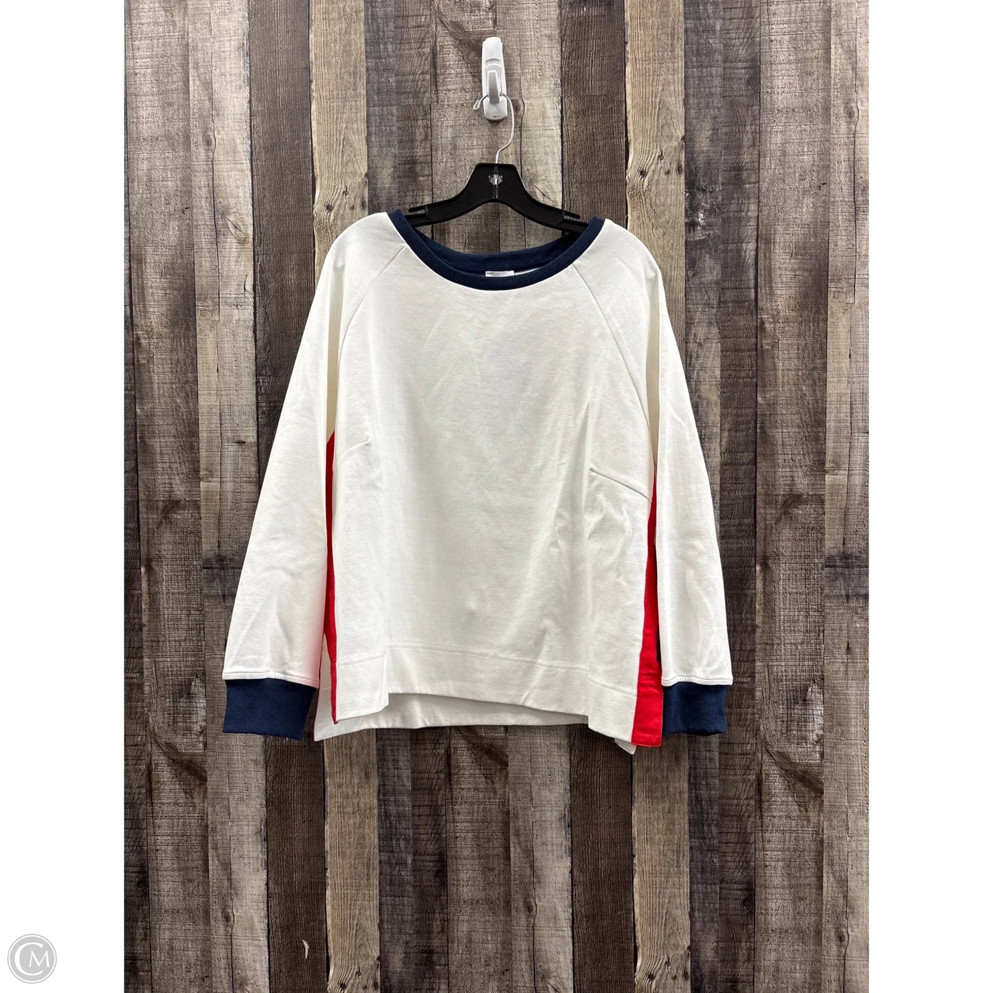 Sweatshirt Crewneck By Le Lis In White, Size: Xl
