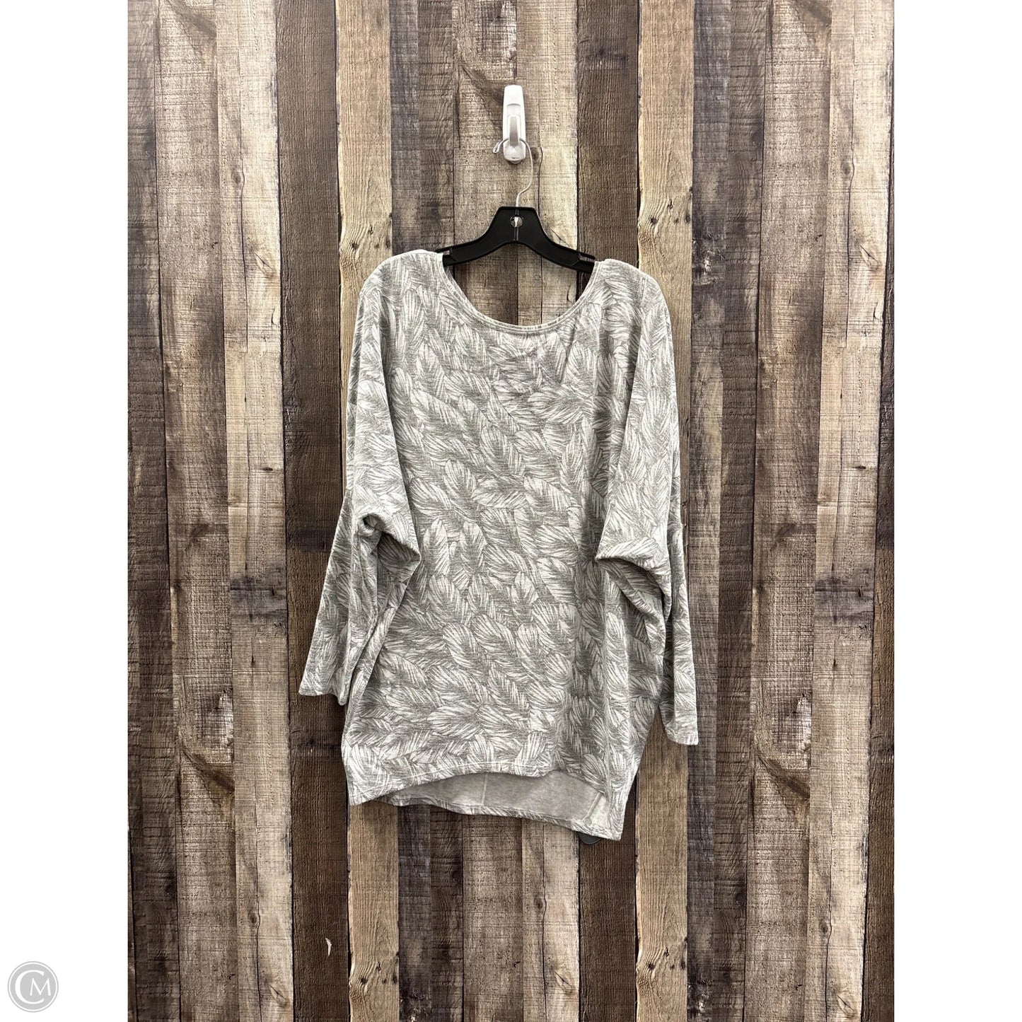 Top Long Sleeve By White House Black Market In Grey, Size: M