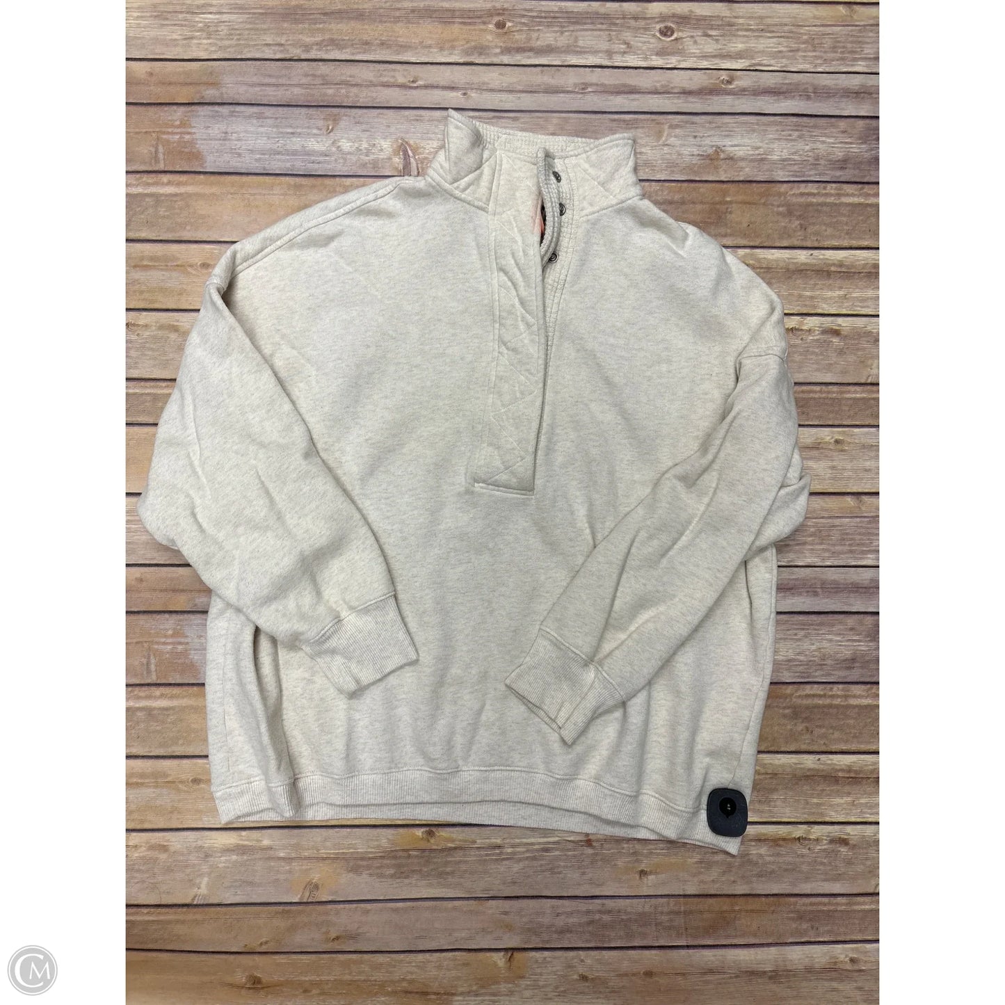 Sweatshirt Collar By Aerie In Beige, Size: L