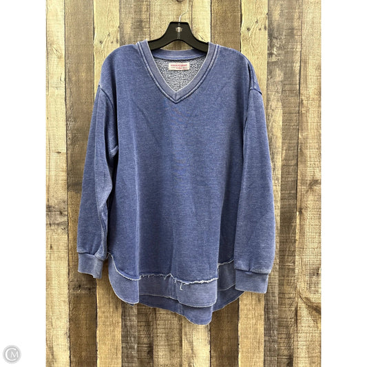 Sweatshirt Crewneck By Cme In Blue, Size: S