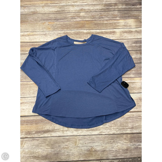 Athletic Top Long Sleeve Crewneck By All In Motion In Blue, Size: L