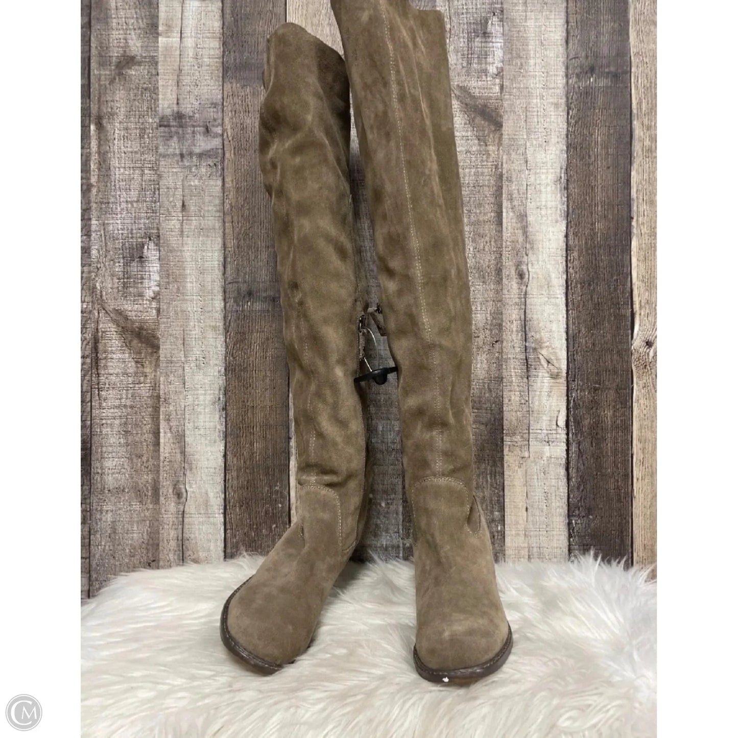 Boots Over-the-knee Heels By Kelsi Dagger In Brown, Size: 8.5
