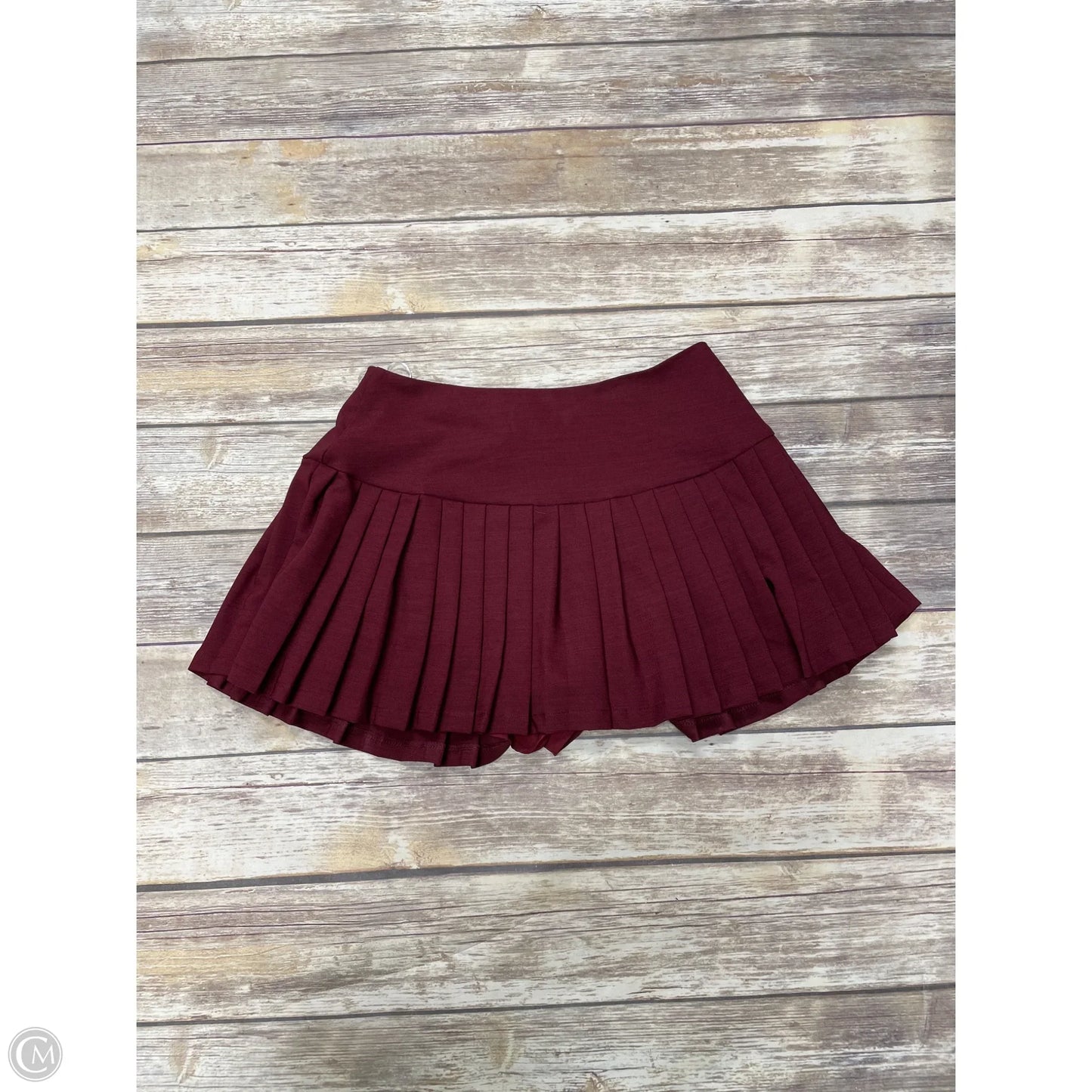 Skort By Hello Molly In Maroon, Size: S