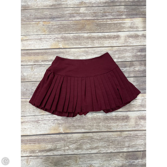 Skort By Hello Molly In Maroon, Size: S