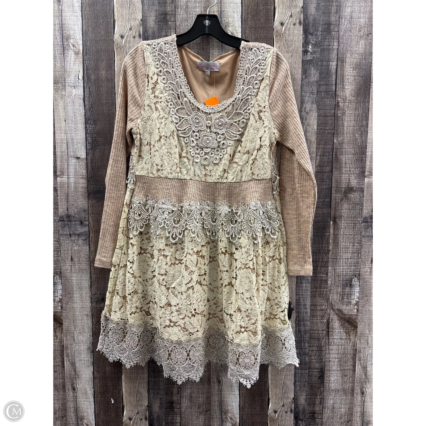Dress Casual Short By Pretty Angel In Beige, Size: L