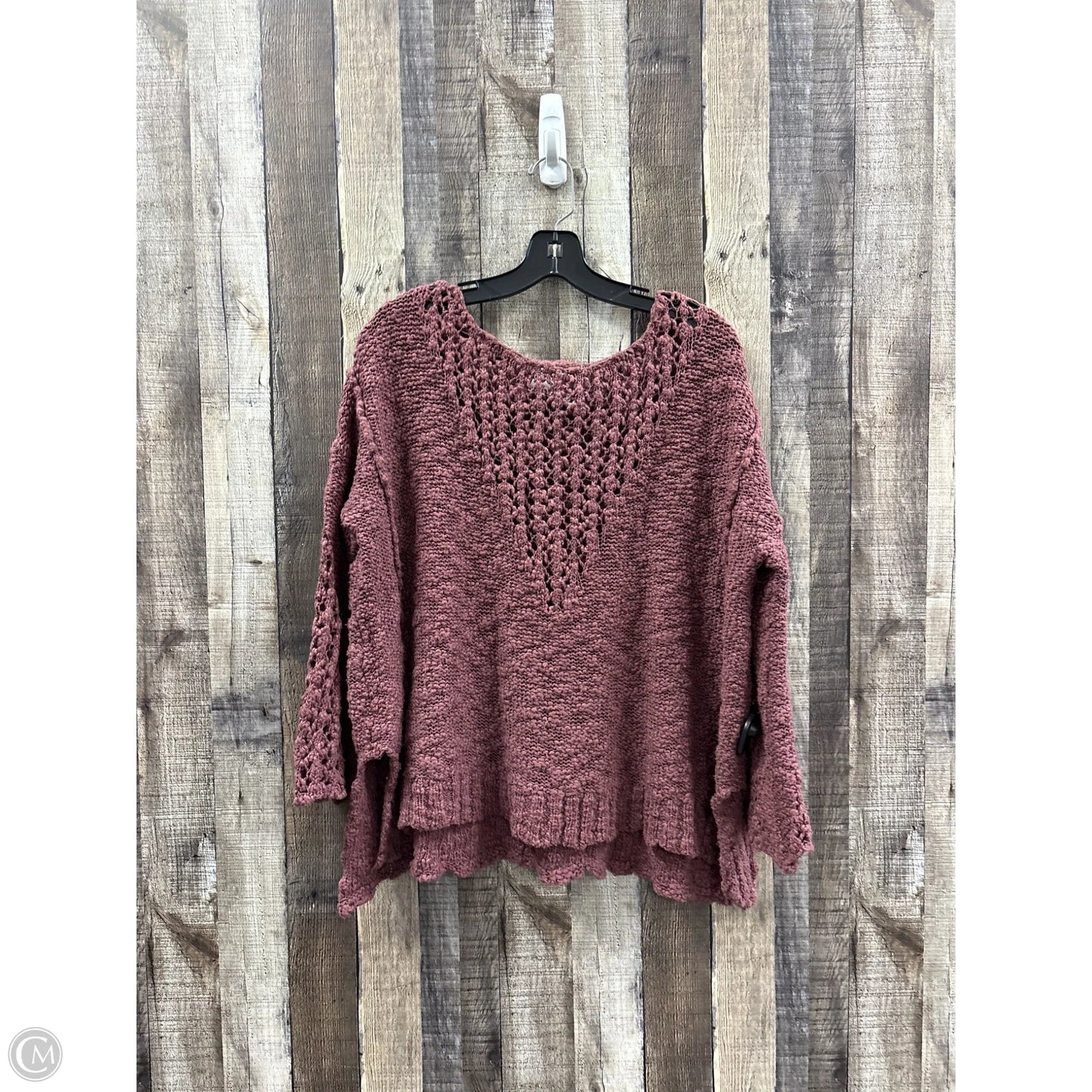 Sweater By Free People In Maroon, Size: Xs