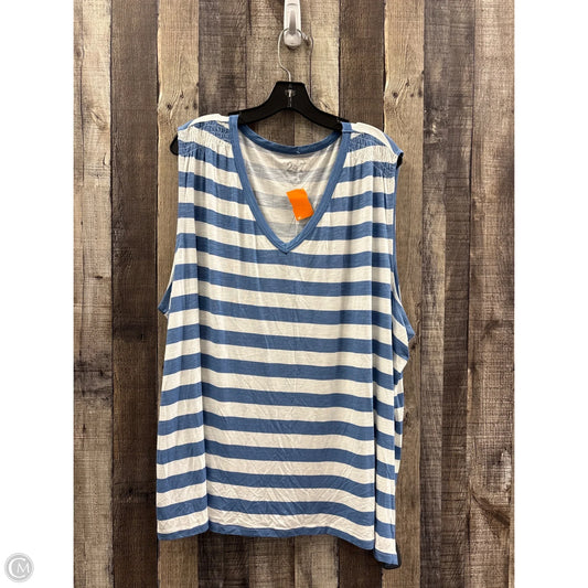 Top Sleeveless By Maurices In Striped Pattern, Size: 4x