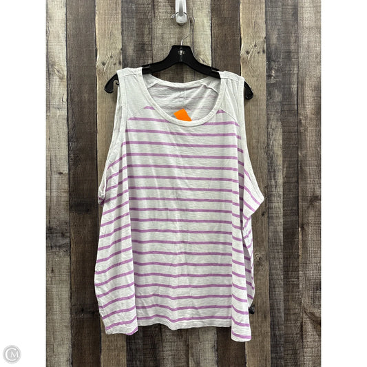 Top Sleeveless By Maurices In Striped Pattern, Size: 4x