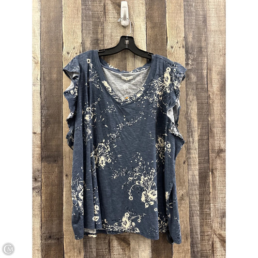 Top Sleeveless By Maurices In Blue, Size: 4x