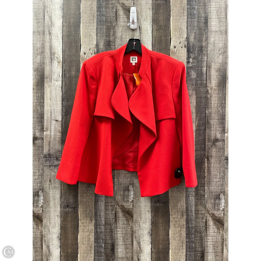 Blazer By Anne Klein In Red, Size: Xl