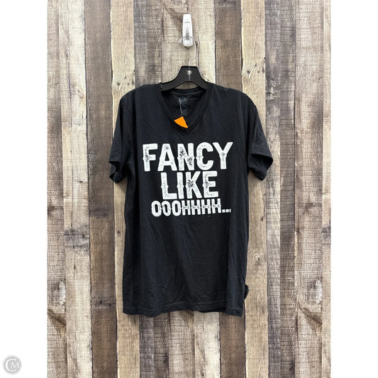 Top Short Sleeve By Texas True Threads In Black, Size: M