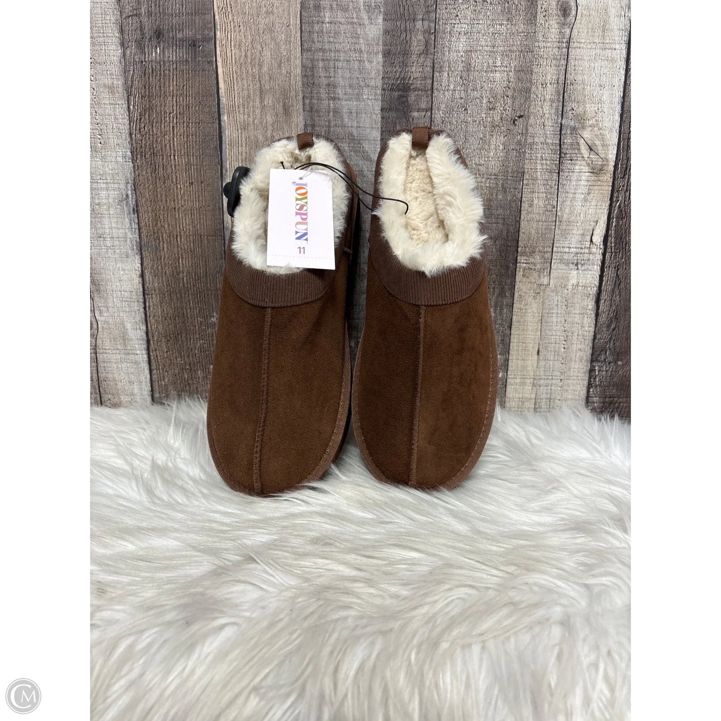 Shoes Flats By Joyspun In Brown, Size: 11