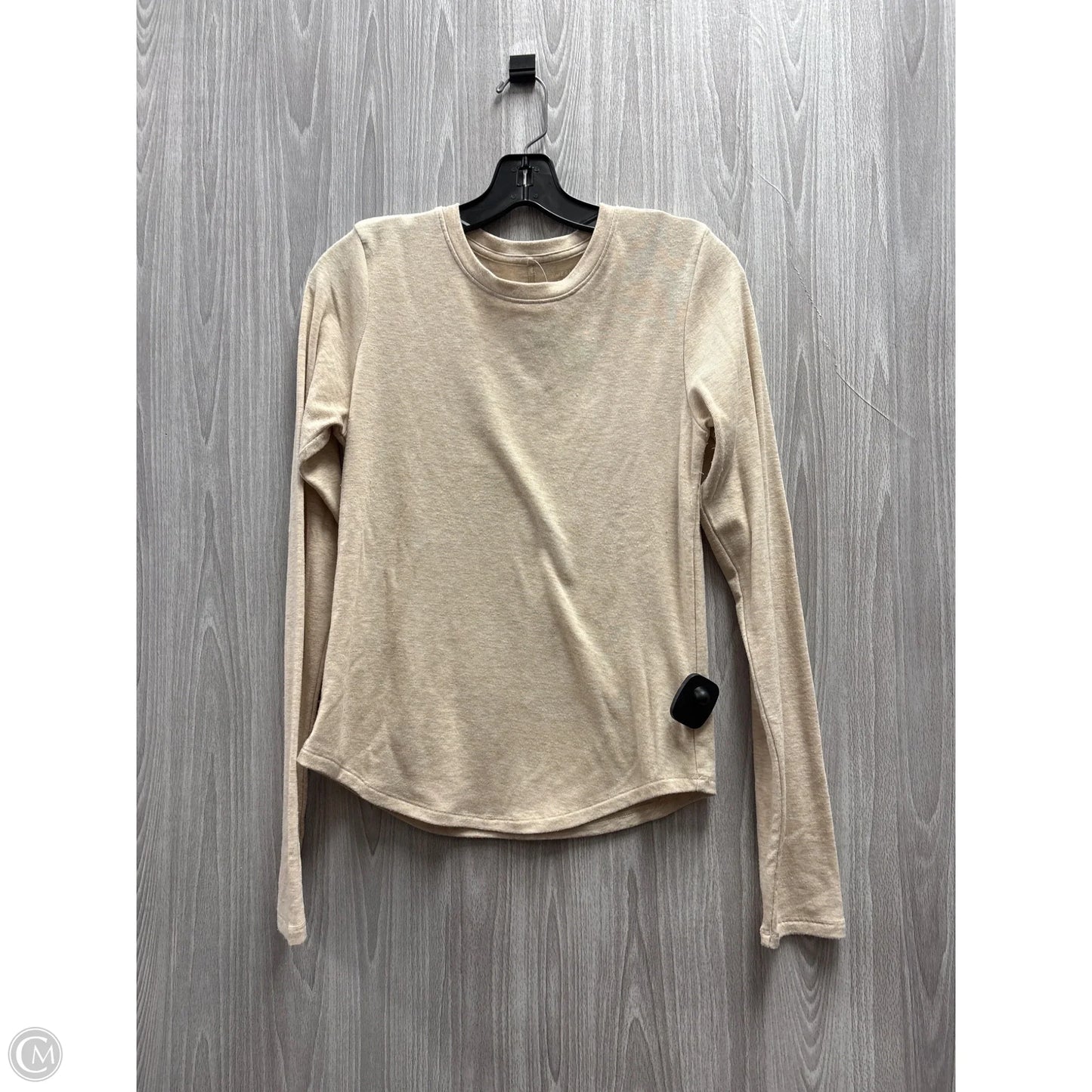 Top Long Sleeve Basic By American Eagle In Beige, Size: L
