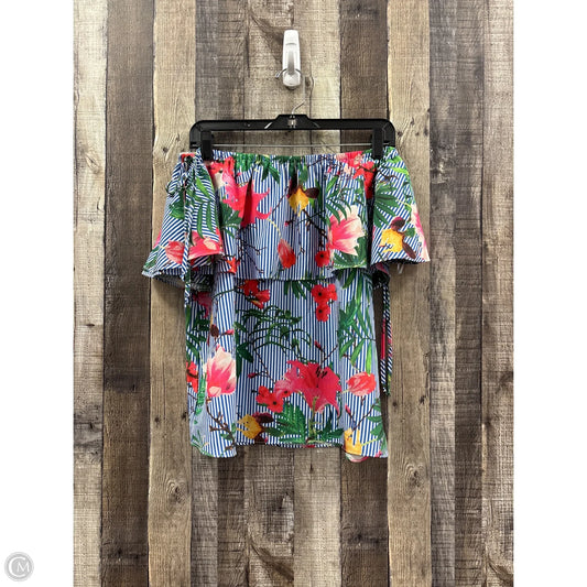Top Short Sleeve By Charlie B In Multi-colored, Size: S