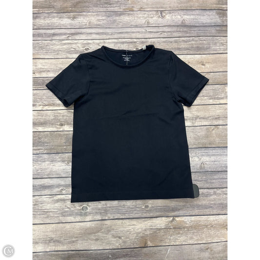 Athletic Top Short Sleeve By Yogalicious In Black, Size: L