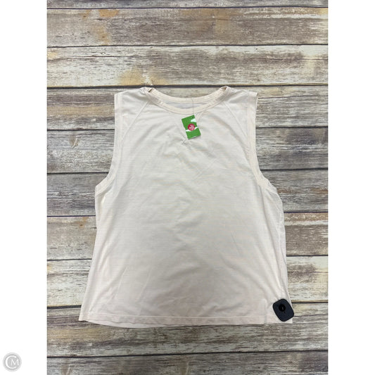 Athletic Tank Top By Fabletics In Beige, Size: L