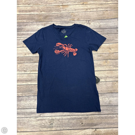 Top Short Sleeve Basic By J. Crew In Blue, Size: Xs