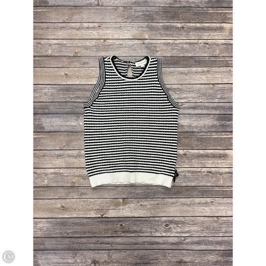 Sweater By Free Assembly In Black & White, Size: S