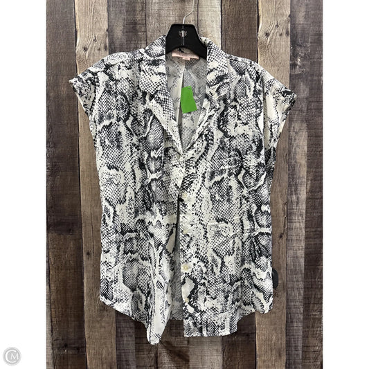 Top Sleeveless By Philosophy In Snakeskin Print, Size: S