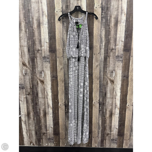 Dress Casual Maxi By Adrienne Vittadini In Black & White, Size: L