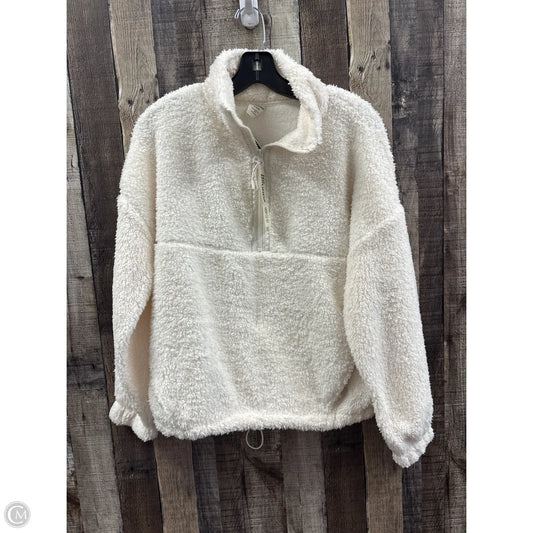 Jacket Fleece By No Boundaries In Cream, Size: M