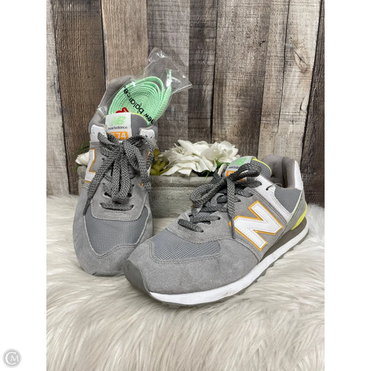 Shoes Athletic By New Balance In Grey & Yellow, Size: 10.5