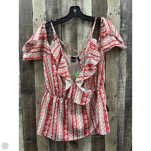 Top Short Sleeve By Cme In Multi-colored, Size: M