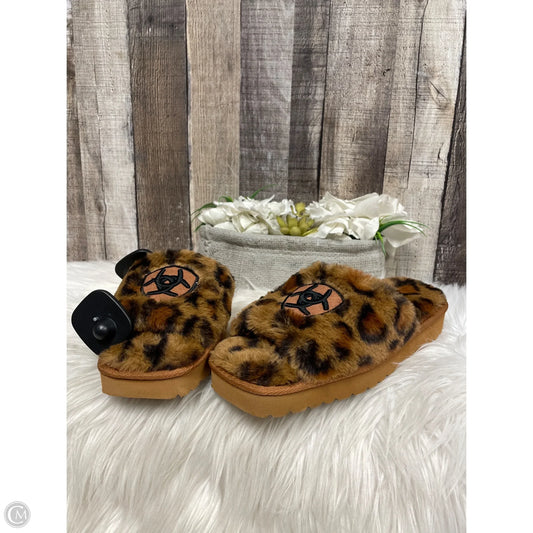 Sandals Heels Wedge By Ariat In Animal Print, Size: 6