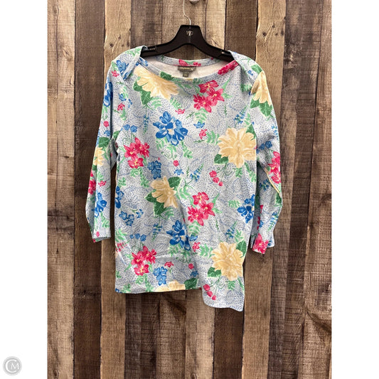 Top 3/4 Sleeve By Style And Company In Multi-colored, Size: L