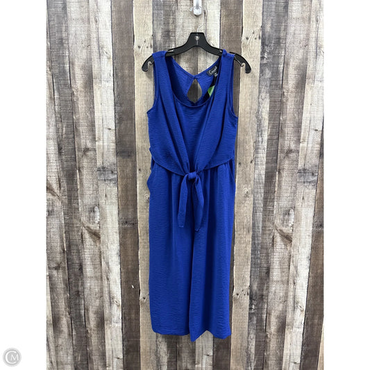 Jumpsuit By Cme In Blue, Size: 10p