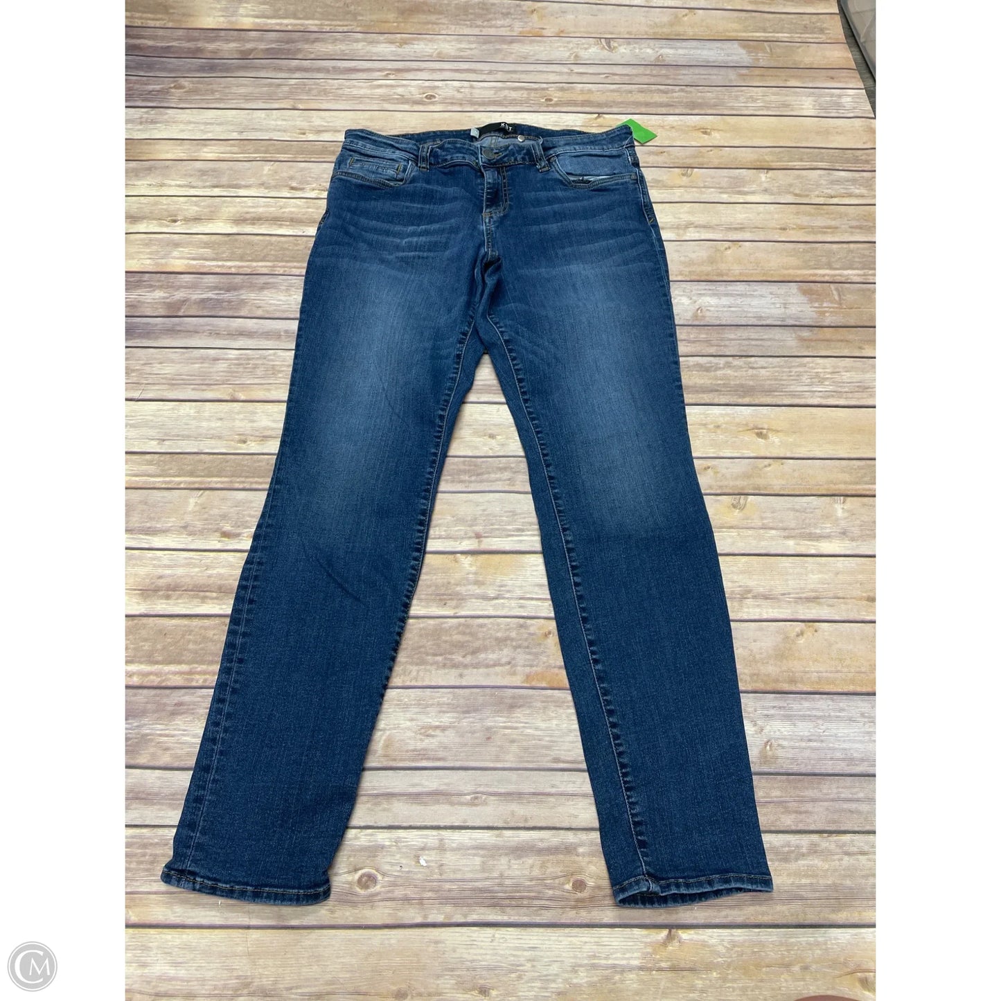Jeans Skinny By Kut In Blue Denim, Size: 14