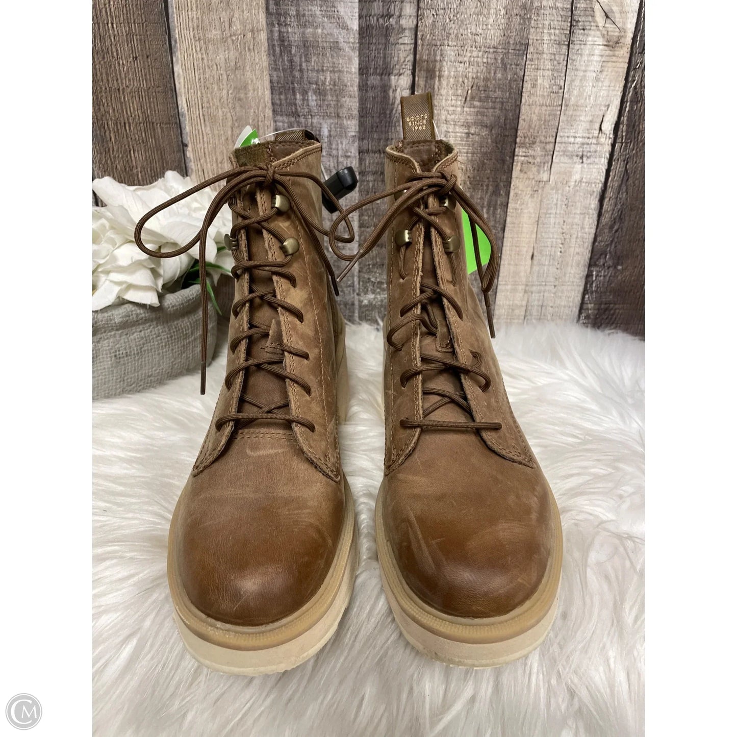 Boots Ankle Heels By Sorel In Brown, Size: 8