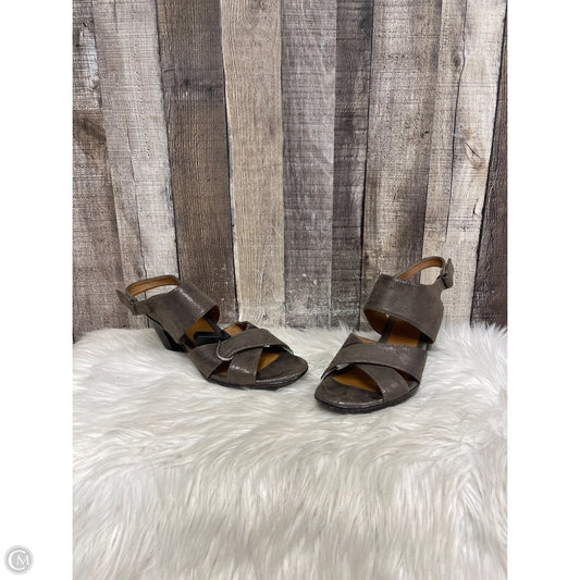 Sandals Heels Block By Sofft In White, Size: 8.5