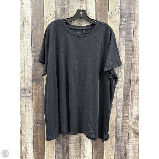 Top Short Sleeve By Sonoma In Black, Size: 2x