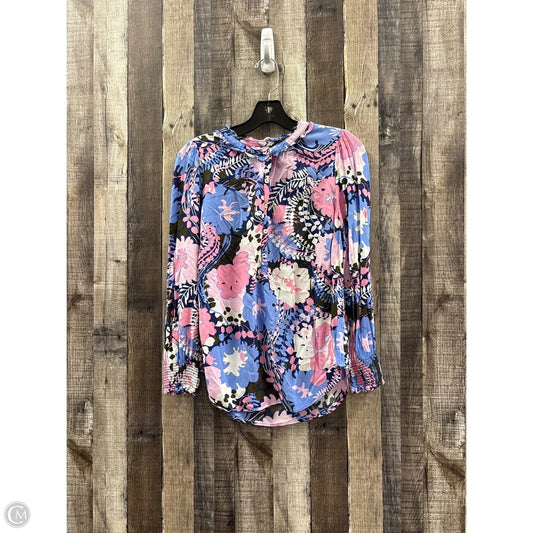 Top Long Sleeve By Talbots In Multi-colored, Size: Mp