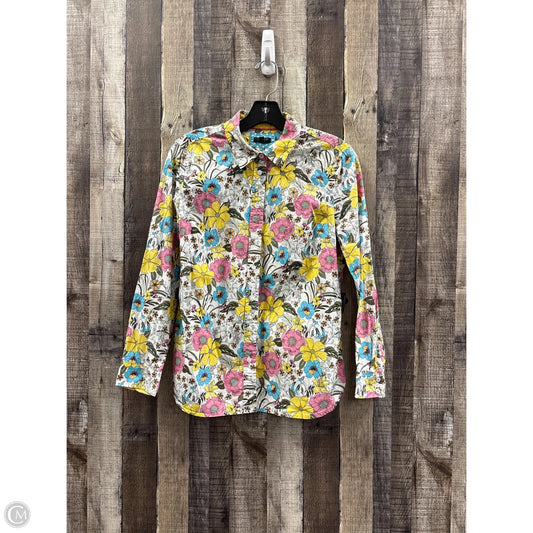 Top Long Sleeve By Talbots In Multi-colored, Size: Mp