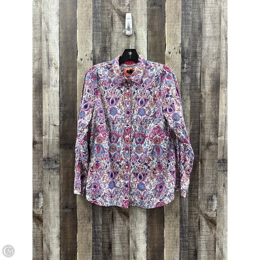 Top Long Sleeve By Talbots In Multi-colored, Size: Mp
