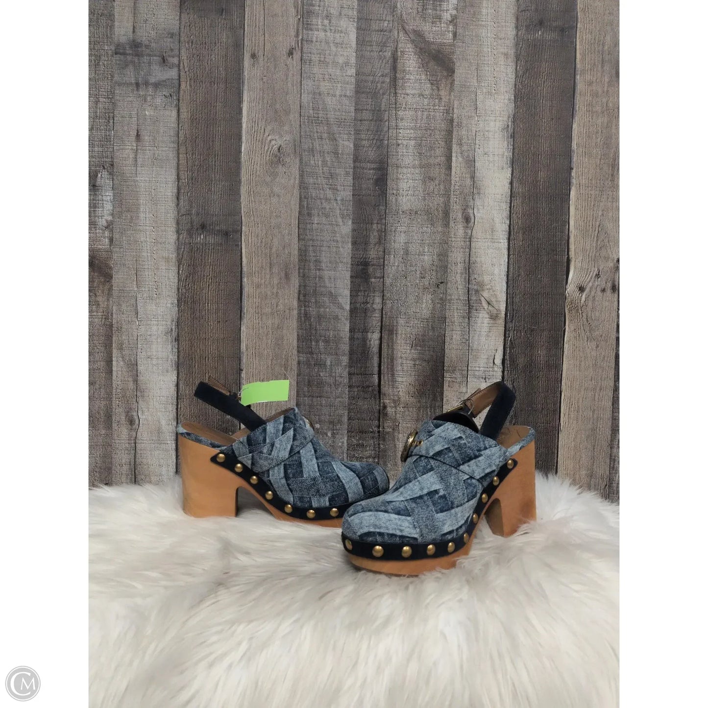 Shoes Designer By Kurt Geiger In Blue Denim, Size: 9