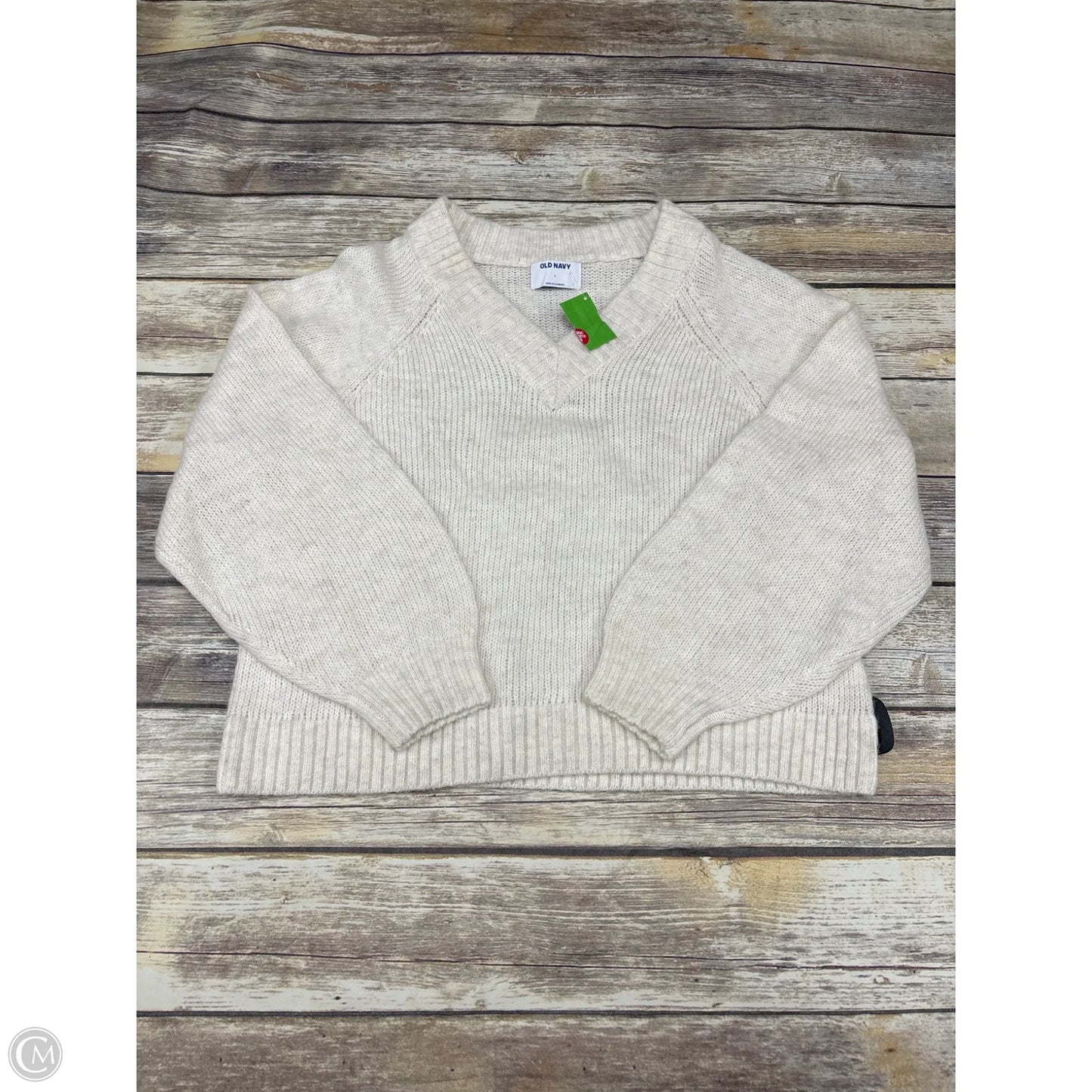 Sweater By Old Navy In Cream, Size: L
