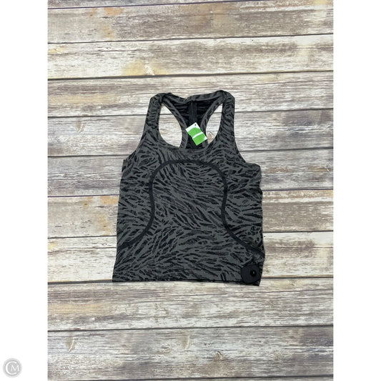 Athletic Tank Top By Lululemon In Grey, Size: 6