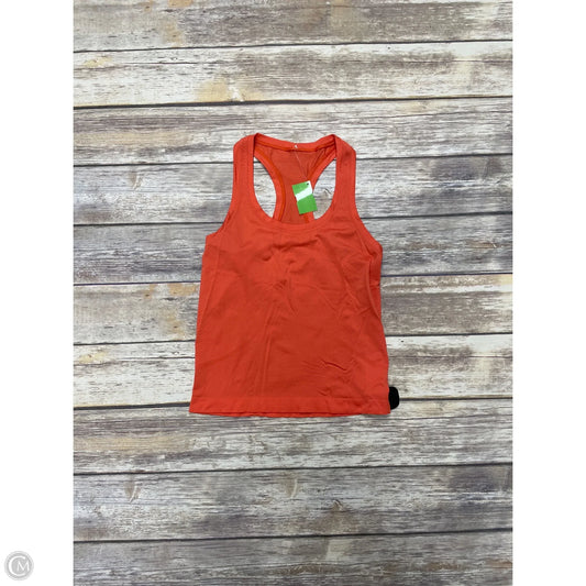 Athletic Tank Top By Lululemon In Orange, Size: Xs