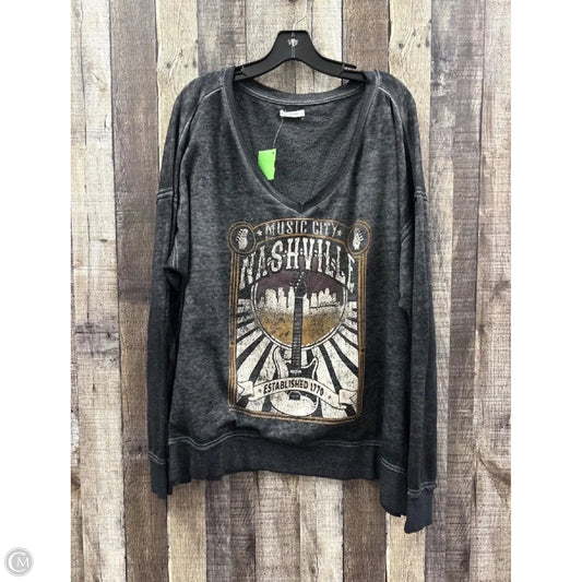 Top Long Sleeve By Maurices In Black, Size: 2x