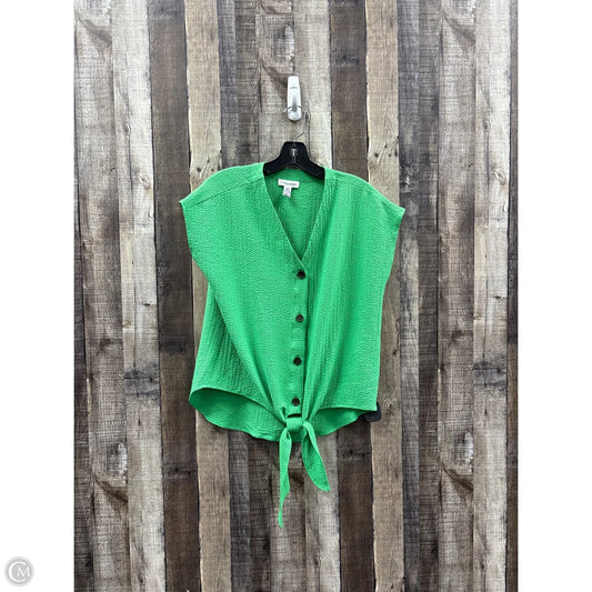 Top Sleeveless By Calvin Klein In Green, Size: S