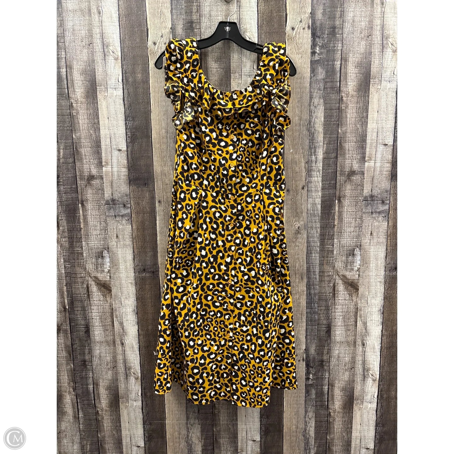 Dress Casual Midi By Who What Wear In Animal Print, Size: S