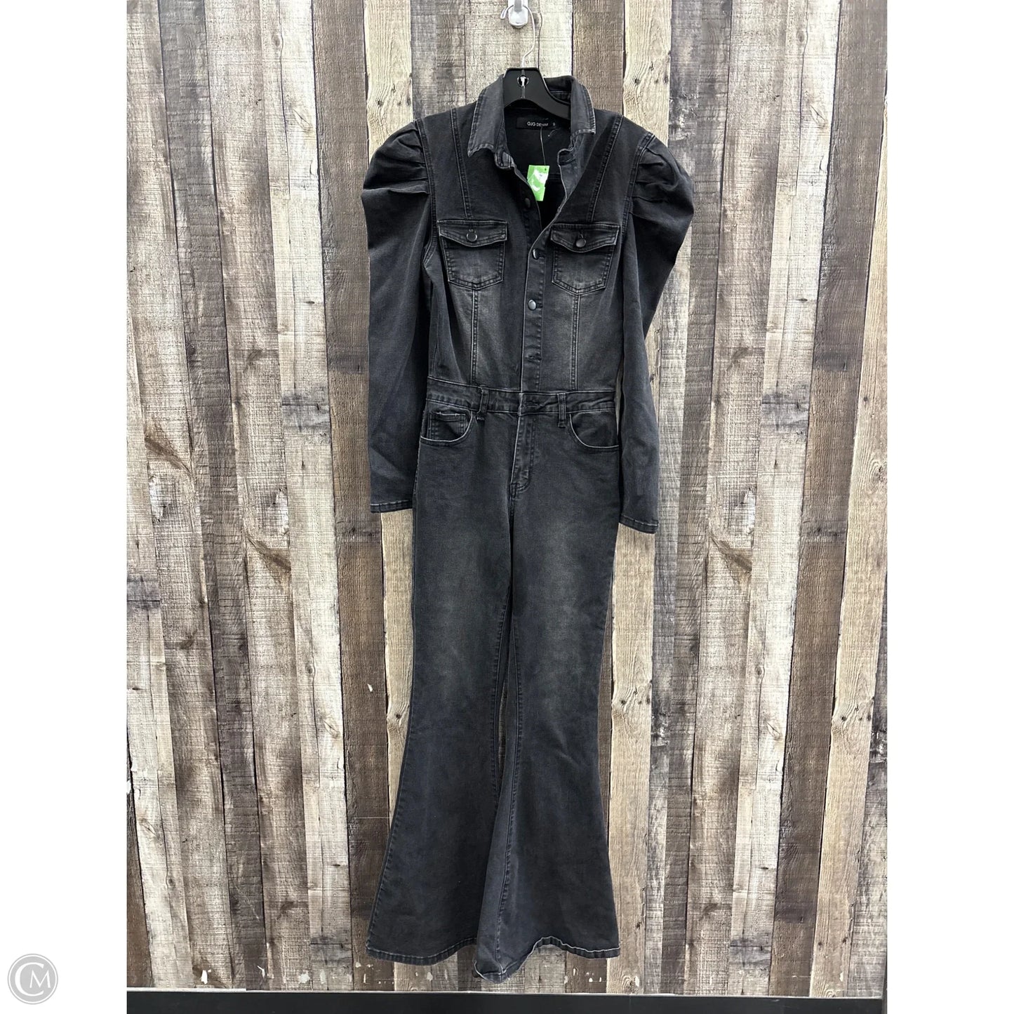 Jumpsuit By Cme In Black Denim, Size: S