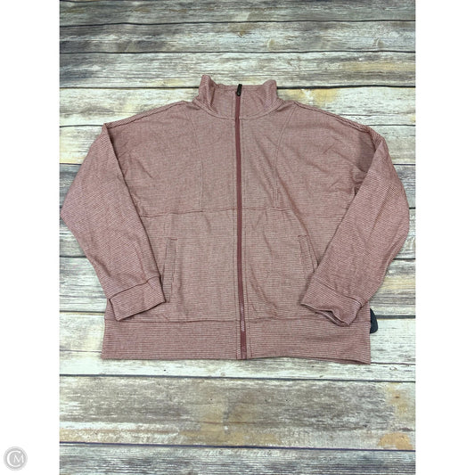 Athletic Jacket By Rbx In Mauve, Size: S