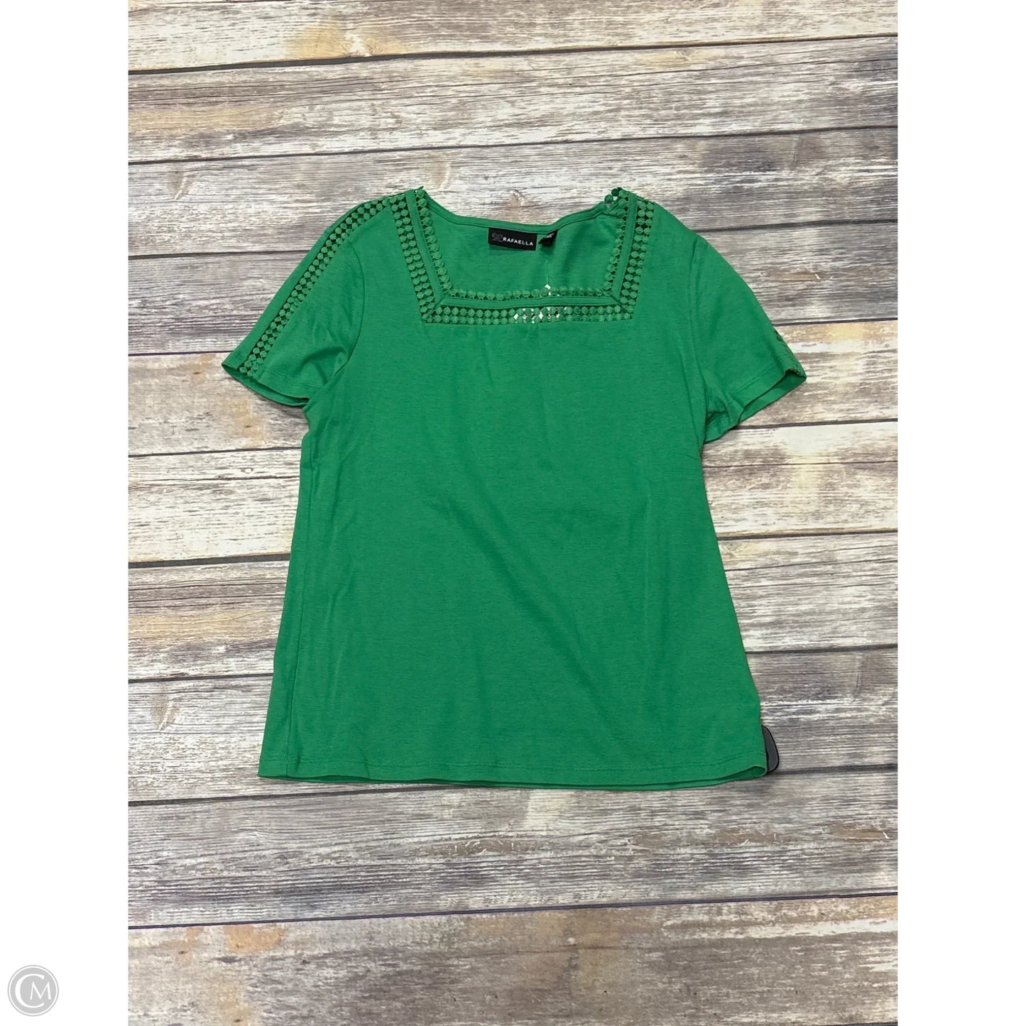 Top Short Sleeve By Rafaella In Green, Size: M