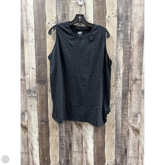 Top Sleeveless Basic By Lands End In Black, Size: 1x