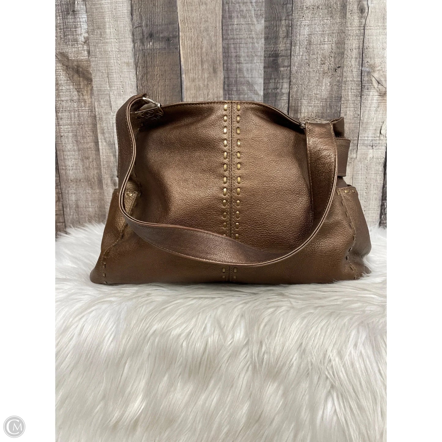 Handbag Leather By Brighton, Size: Medium